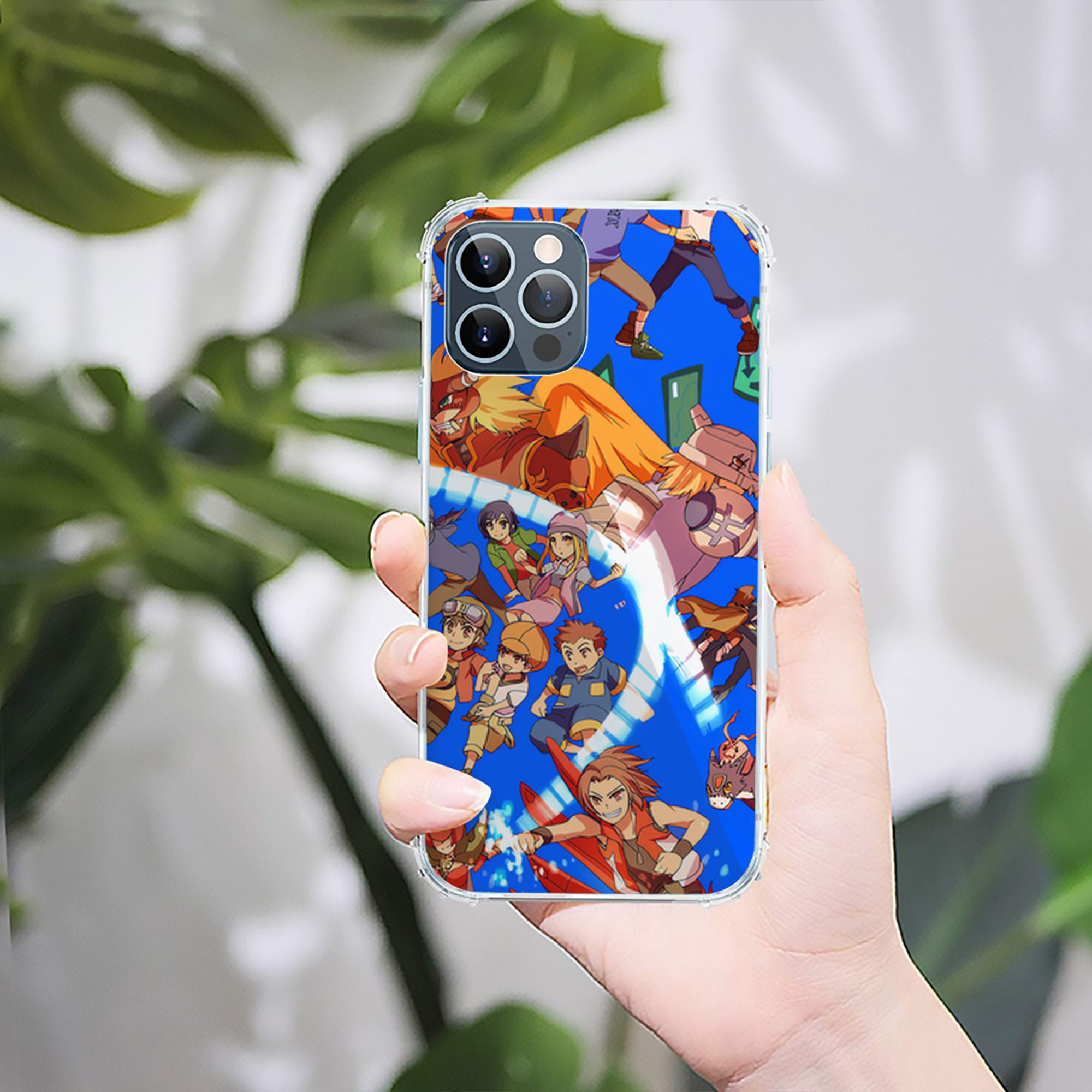 （画像用） Digimon デジタルモンスター/デジモン 【iPhone 12シリーズ対応】透明スマホケース（クリアソフトケース）
